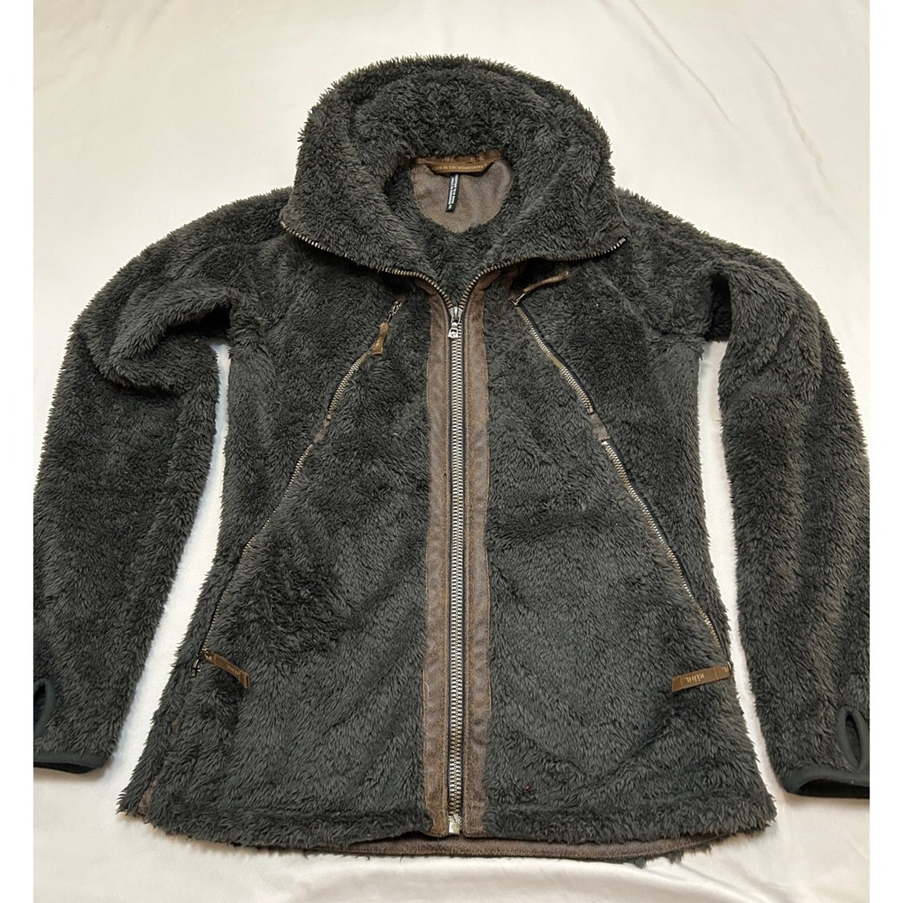 Kuhl Flight Performance Jacket Women S Sherpa Fleece Zip-In‎ Hood Apres-Ski